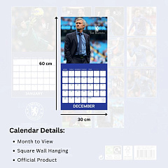 Календарь Челси настенный 30х30 Legends Square Calendar 2026
