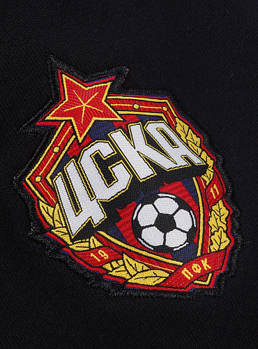 Толстовка ЦСКА с капюшоном мужская черная