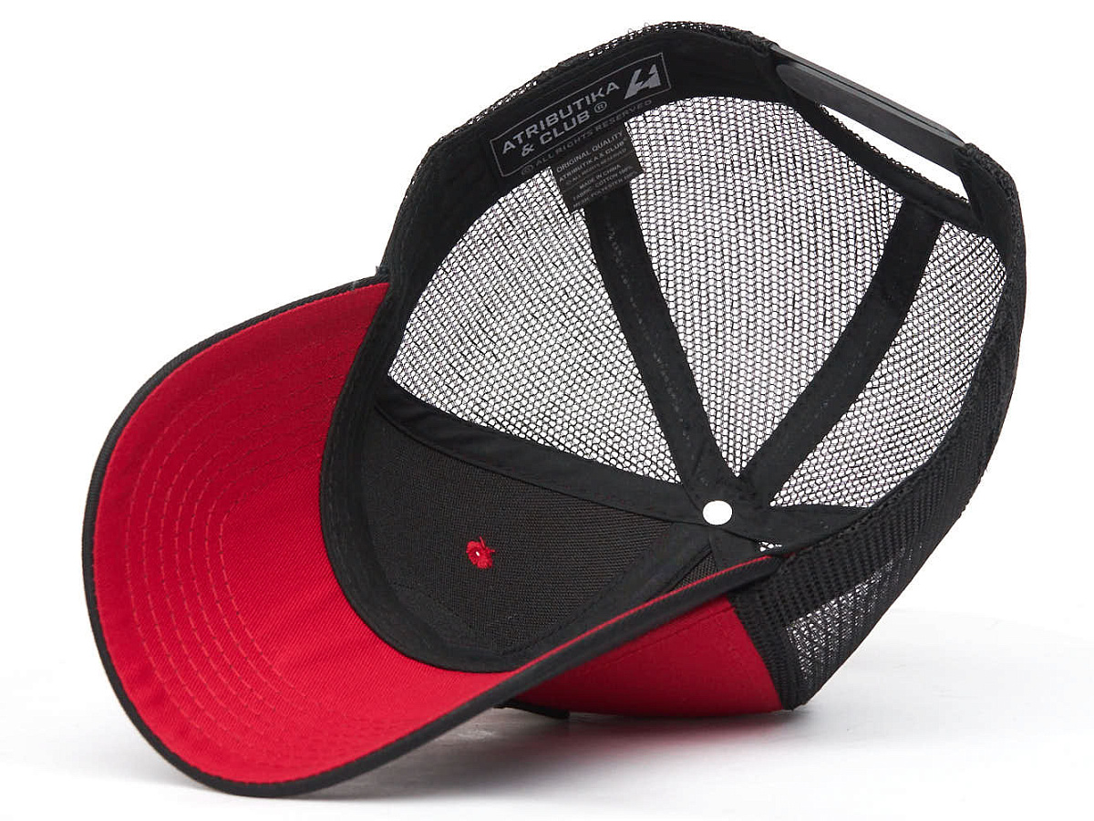 Бейсболка Спартак 120498 летняя черно-красная