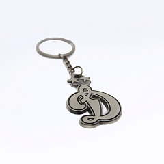 Брелок лого ФК Динамо (монохром)