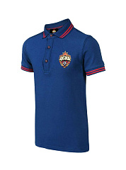 Футболка поло ЦСКА, мужская, цвет сине-красный