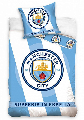 Постельное белье Манчестер Сити 1,5 спальное Single Duvet Set MCFC16-1002