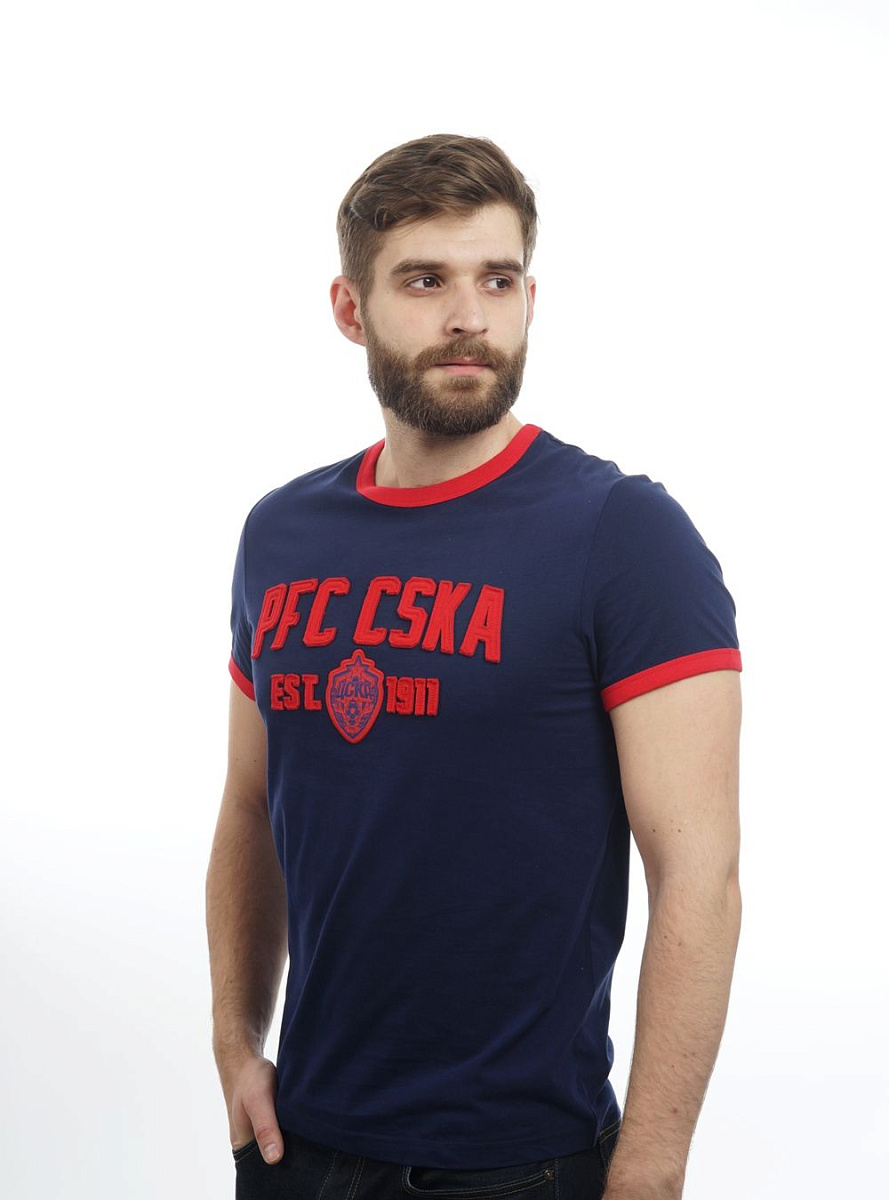 Футболка PFC CSKA est.1911, цвет синий