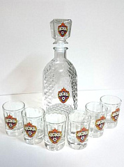Набор подарочный Штоф+6 стопок ЦСКА