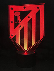 3D светильник Атлетико Мадрид