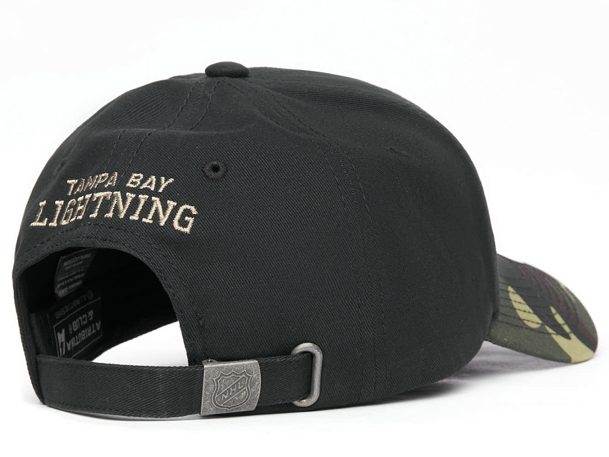 Бейсболка Tampa Bay Lightning черная-хаки 32263