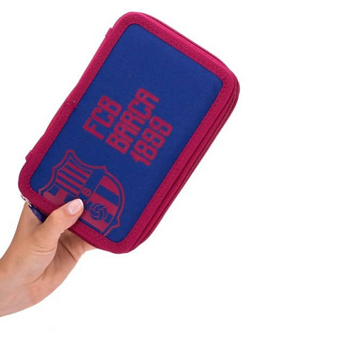 Пенал Барселона, красно-синий, два отделения FC-188