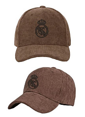 Бейсболка Реал Мадрид вельветовая MARRON  ADULTO