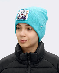 Шапка детская КХЛ КРУТ бирюзовая 60285