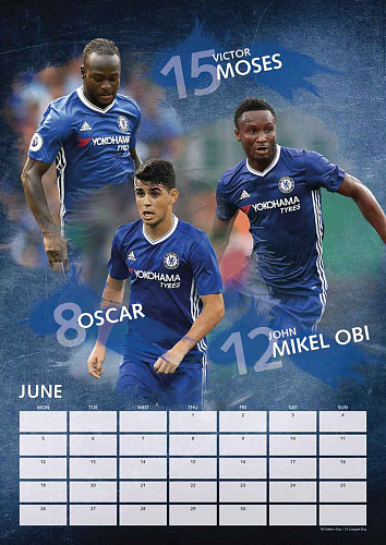 Календарь Челси Calendar 2017