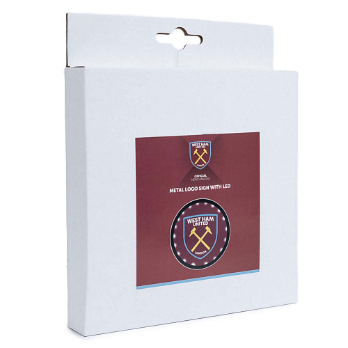 Табличка с подсветкой Вест Хэм Metal LED Logo Sign