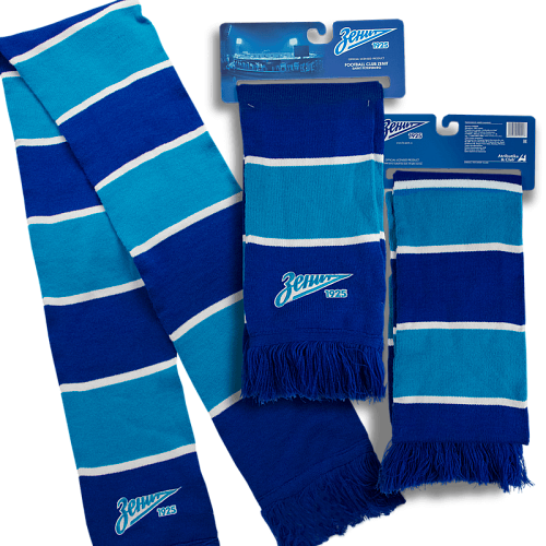 Шарф вязанный с вышивкой Зенит 040042