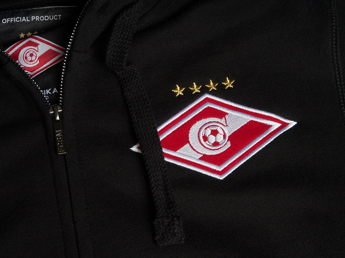 Толстовка Спартак черная 100770