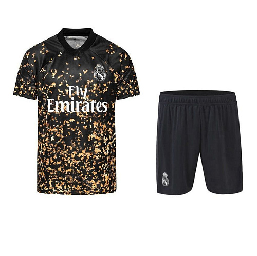 Детская форма Реал Мадрид 2020 черно-золотая