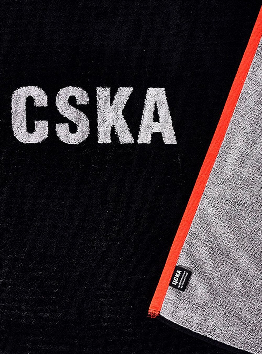 Полотенце PFC CSKA 140 х 70 см, цвет чёрный