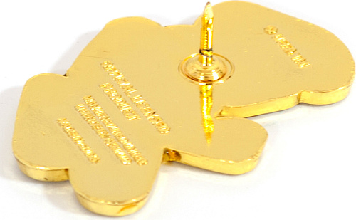 Значок ЕВРО 2020 мет.смола 3,5 см "Талисман UEFA Скиллзи"