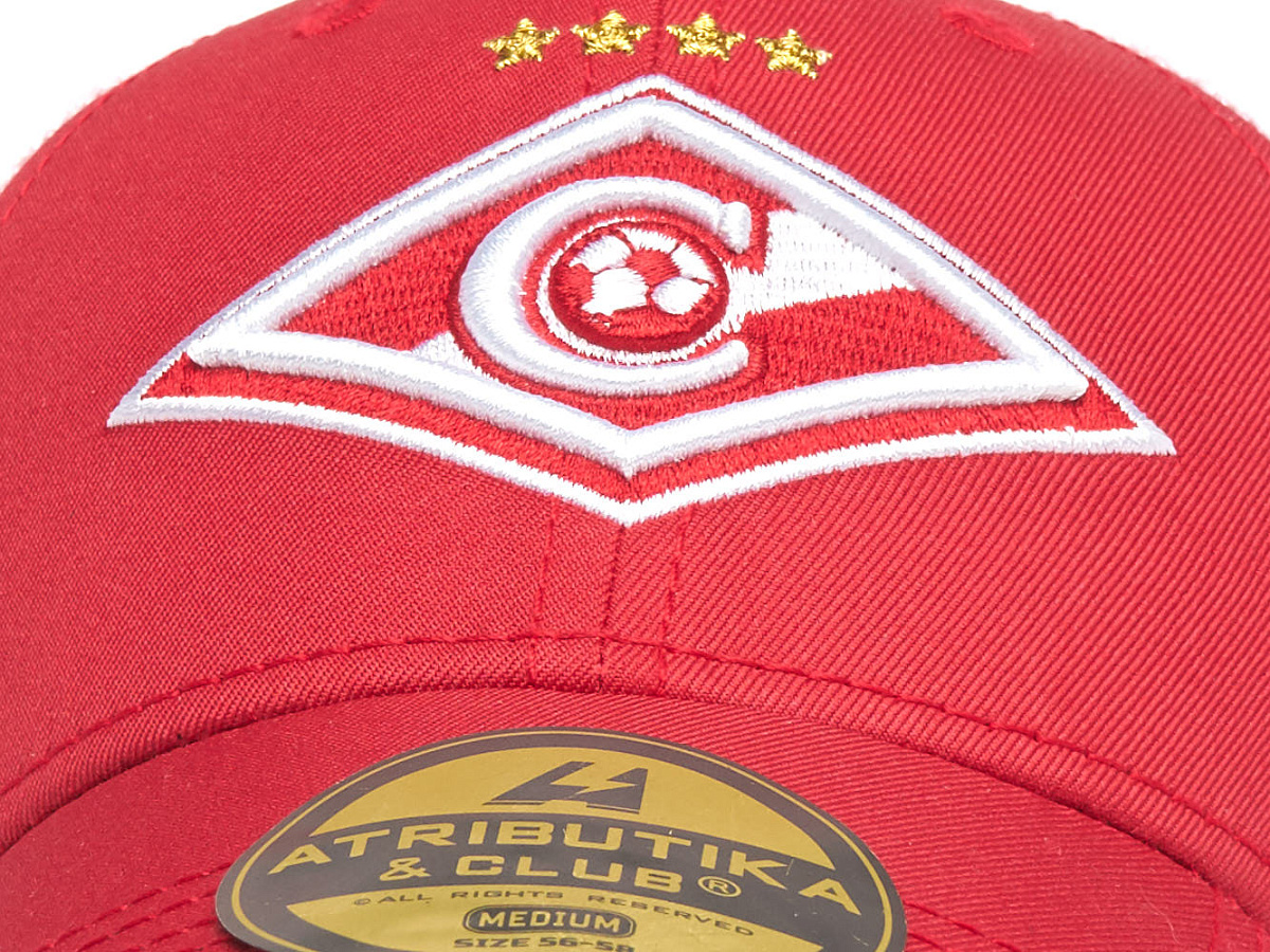 Бейсболка Спартак красно-белая 120291 летняя