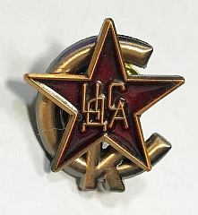 Значок ЦДСА рельефный на цанге
