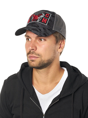 Бейсболка Спартак 120275 серо-красная летняя