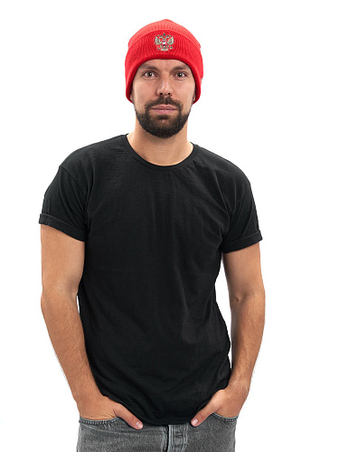 Шапка Россия РФС красная 59416