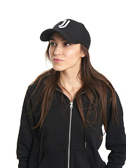 Бейсболка Ювентус черная без фиксатора, 37253