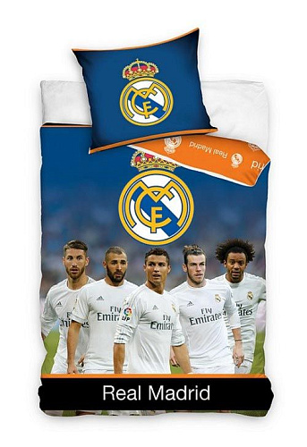 Постельное белье Реал Мадрид двустороннее 1,5 спальное Single Duvet Set PLY