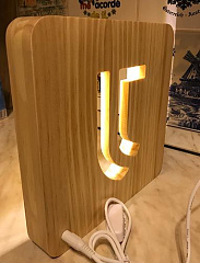 3D светильник (дерево) Ювентус