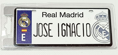 Табличка Реал Мадрид мини JOSE IGNACIO
