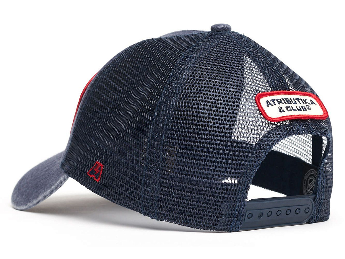 Бейсболка NHL Washington Capitals летняя винтажная синяя 31109