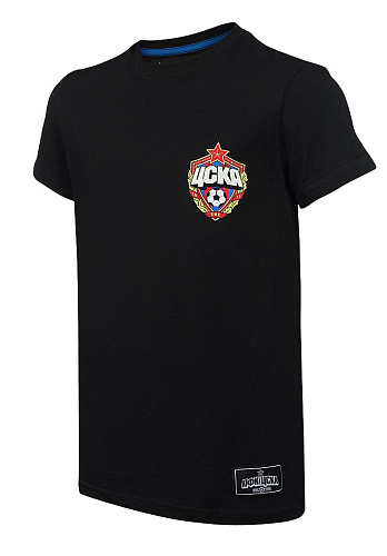 Футболка детская ЦСКА"Эмблема", цвет чёрный