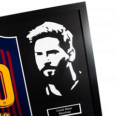 Футболка с автографом Лионеля Месси Messi Signed Shirt Silhouette