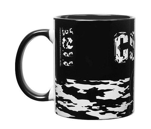 Кружка керамическая "CSKA", цвет чёрный