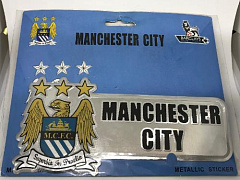 Наклейка металлическая Манчестер Сити