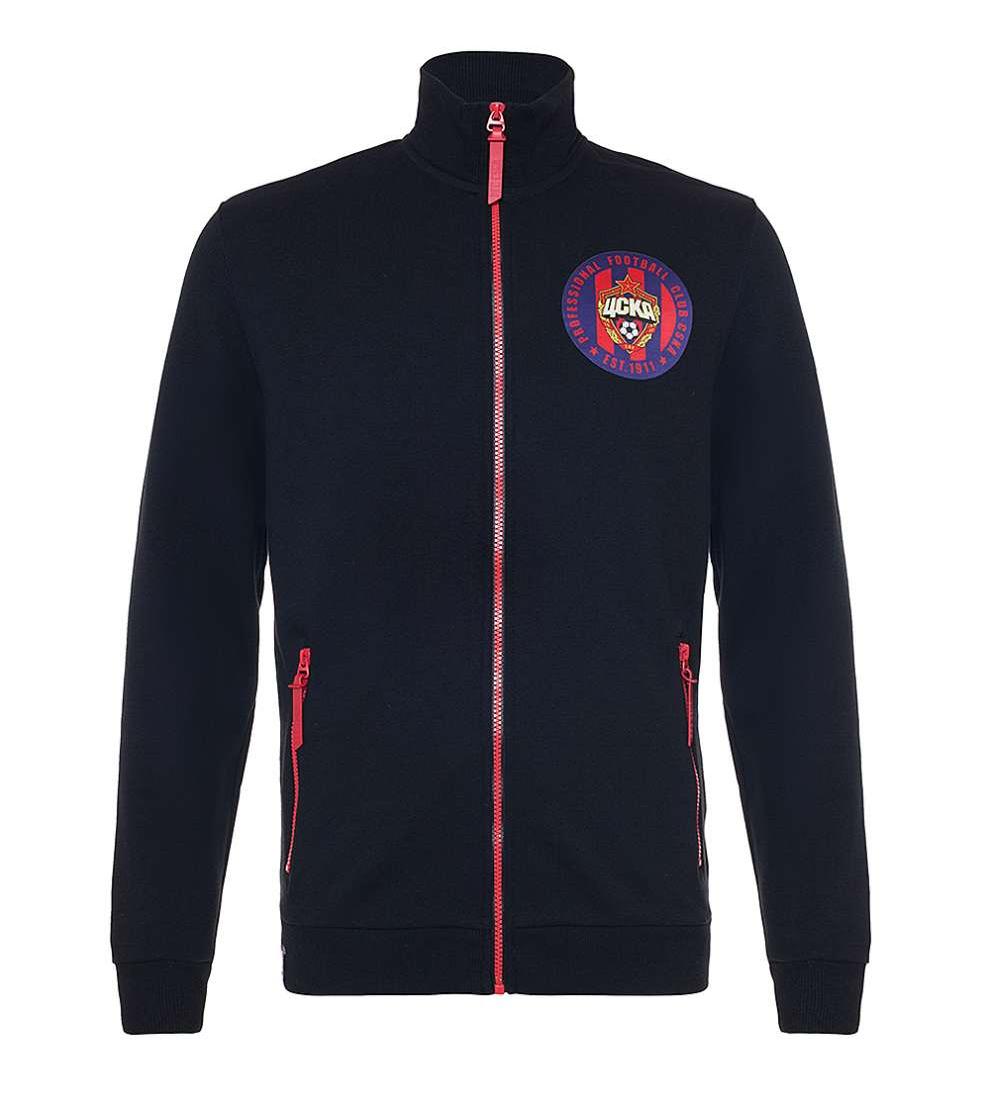 Толстовка ЦСКА на молнии PFC CSKA est 1911, цвет черный