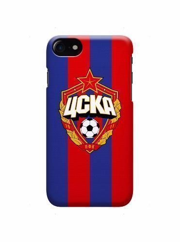 Клип-кейс ЦСКА для iPhone 7 красно-синий