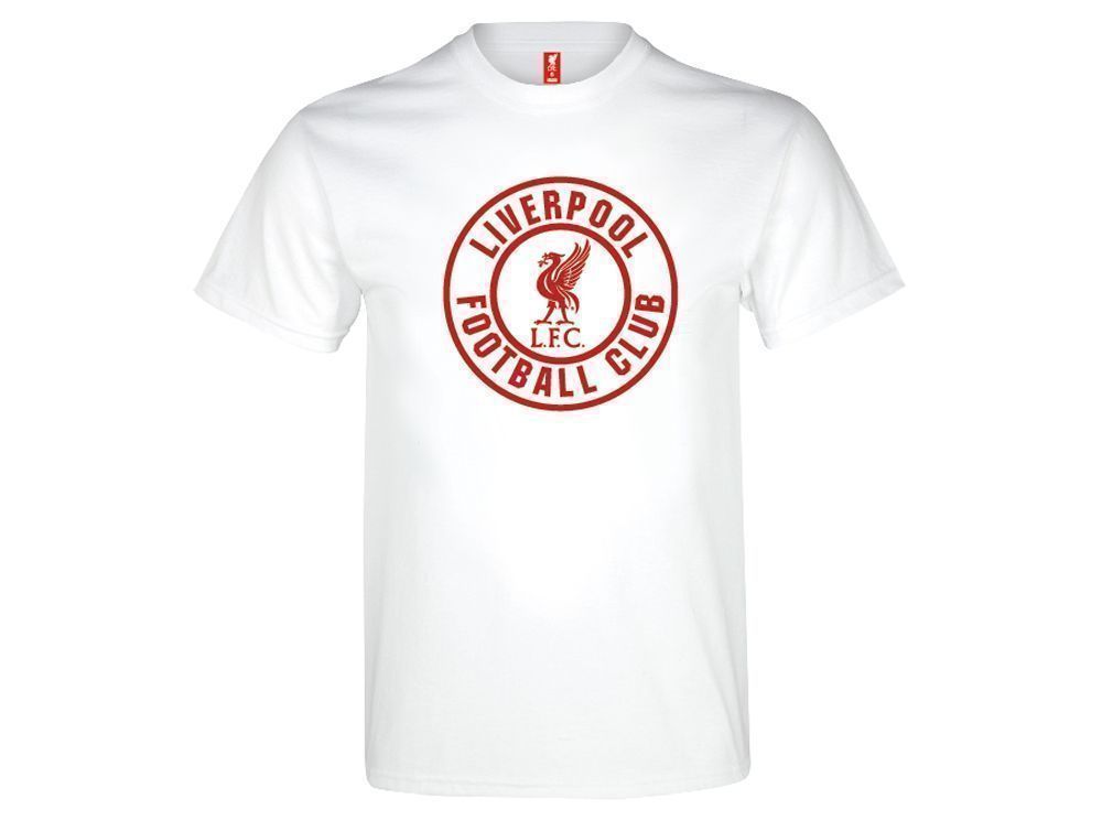 Футболка Ливерпуль Crest T Shirt White Adults