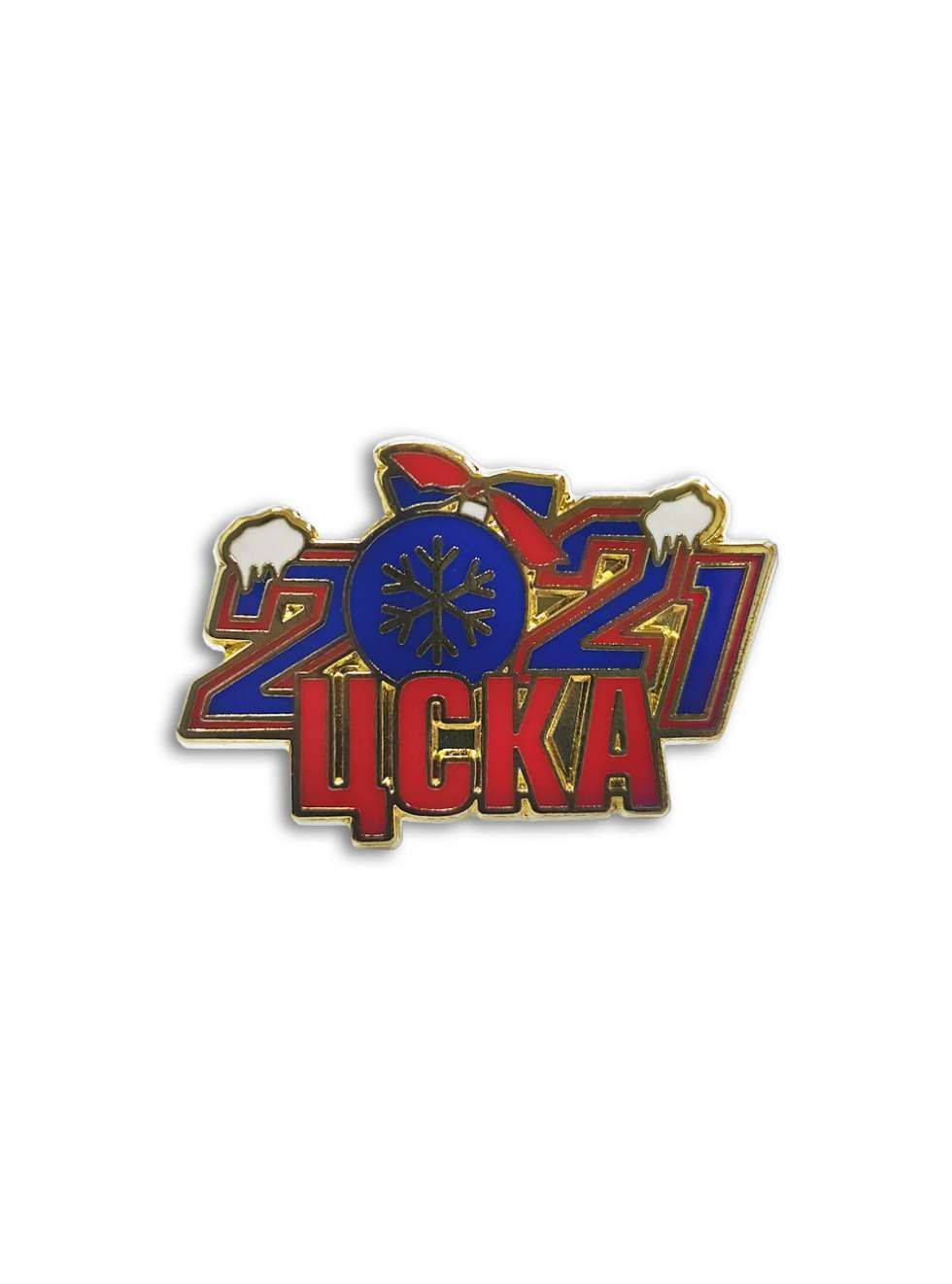 Значок ЦСКА 2021 (золото)