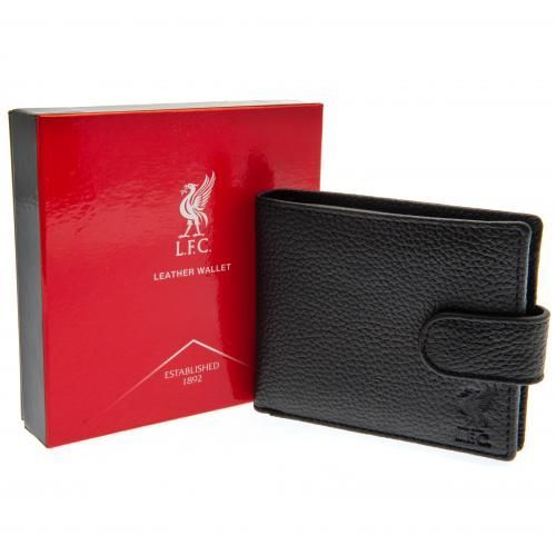 Портмоне Ливерпуль Black Leather Wallet в подарочной упаковке