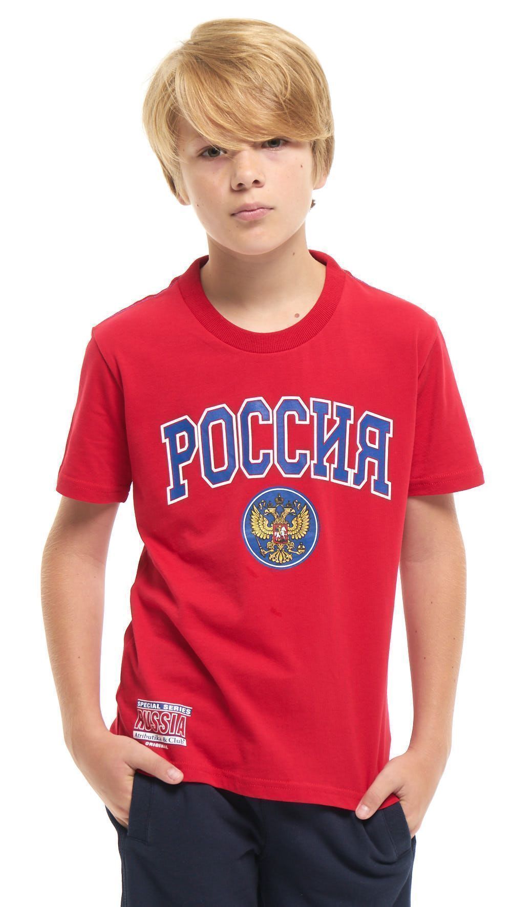 Футболка детская Россия 131920 красная