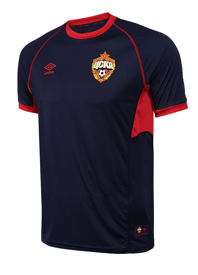 Футболка ЦСКА тренировочная т./синяя UMBRO 310518