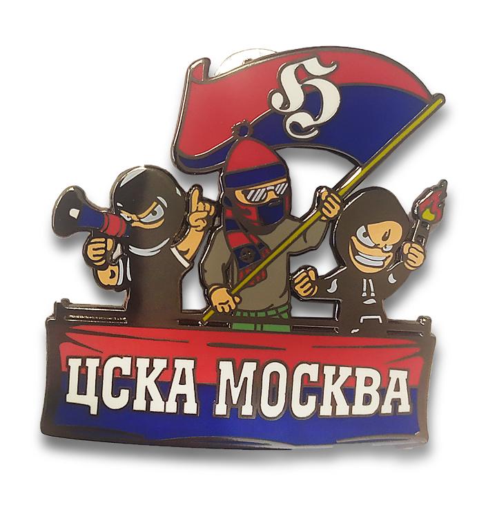 Коллекционный значок Фанаты ЦСКА Москва