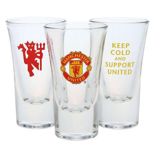 Набор из 3 рюмок Манчестер Юнайтед Shot Glass DA