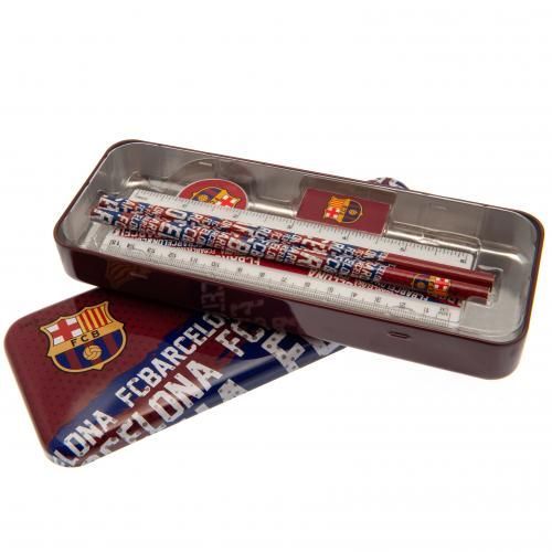 Металлический пенал Барселона с канцтоварами Stationery Tin Set