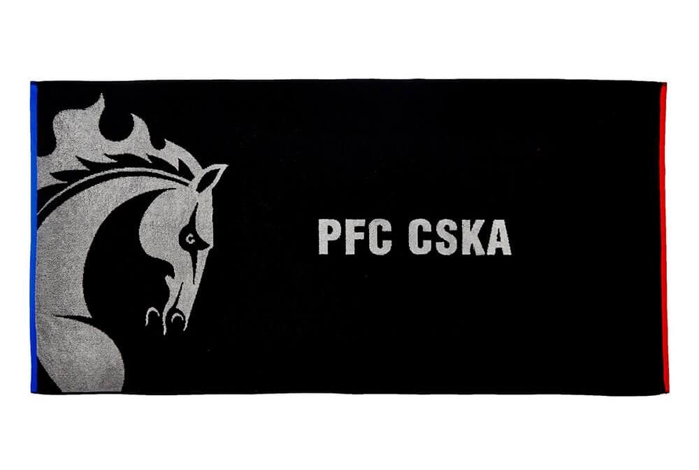 Полотенце PFC CSKA 140 х 70 см, цвет чёрный