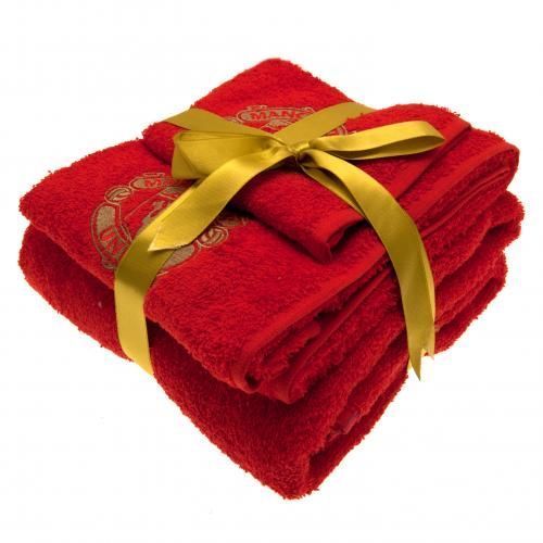Набор полотенец Манчестер Юнайтед 3 Piece Towel Set