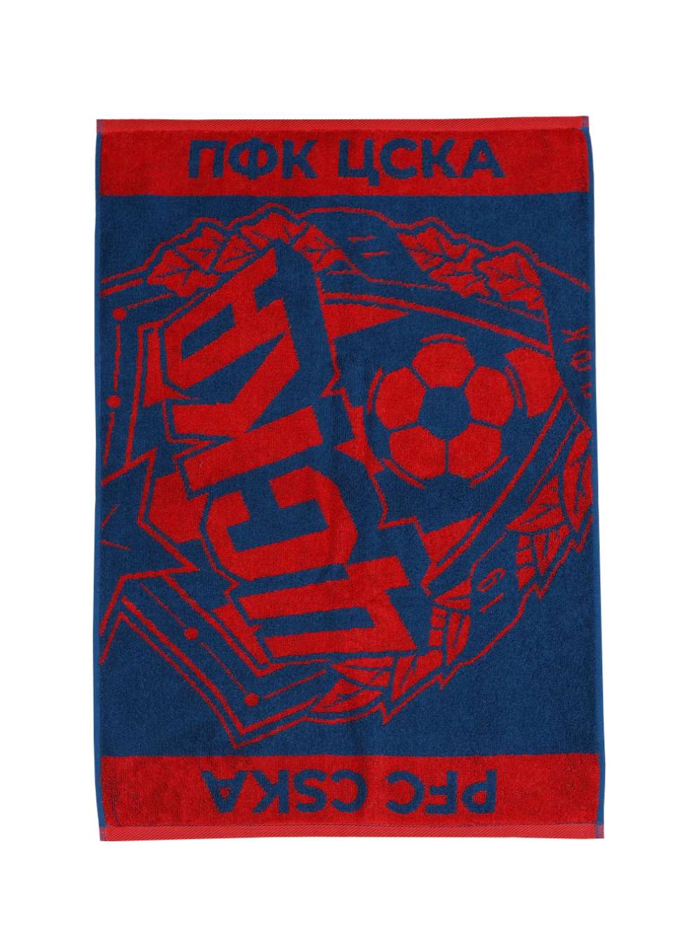 Полотенце ПФК ЦСКА 50 х 70 красно-синее