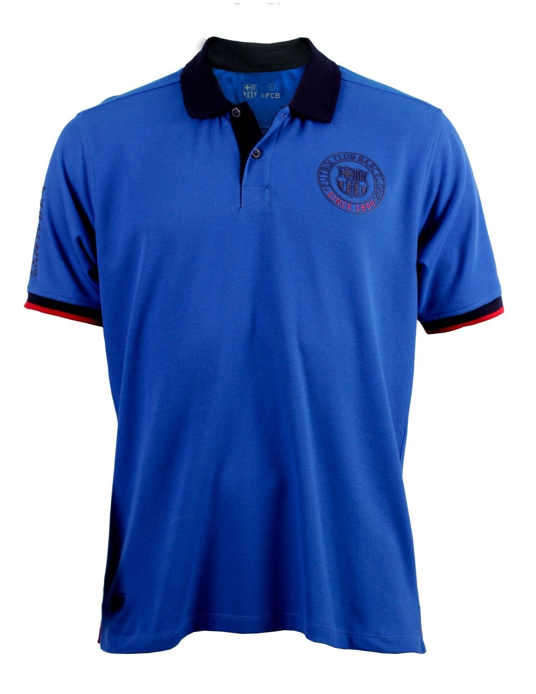 Футболка поло Барселона POLO FCB CORE, голубая