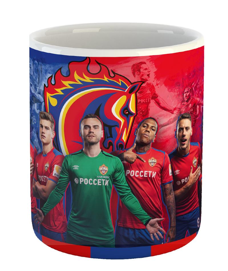 Кружка керамическая ЦСКА "Команда"