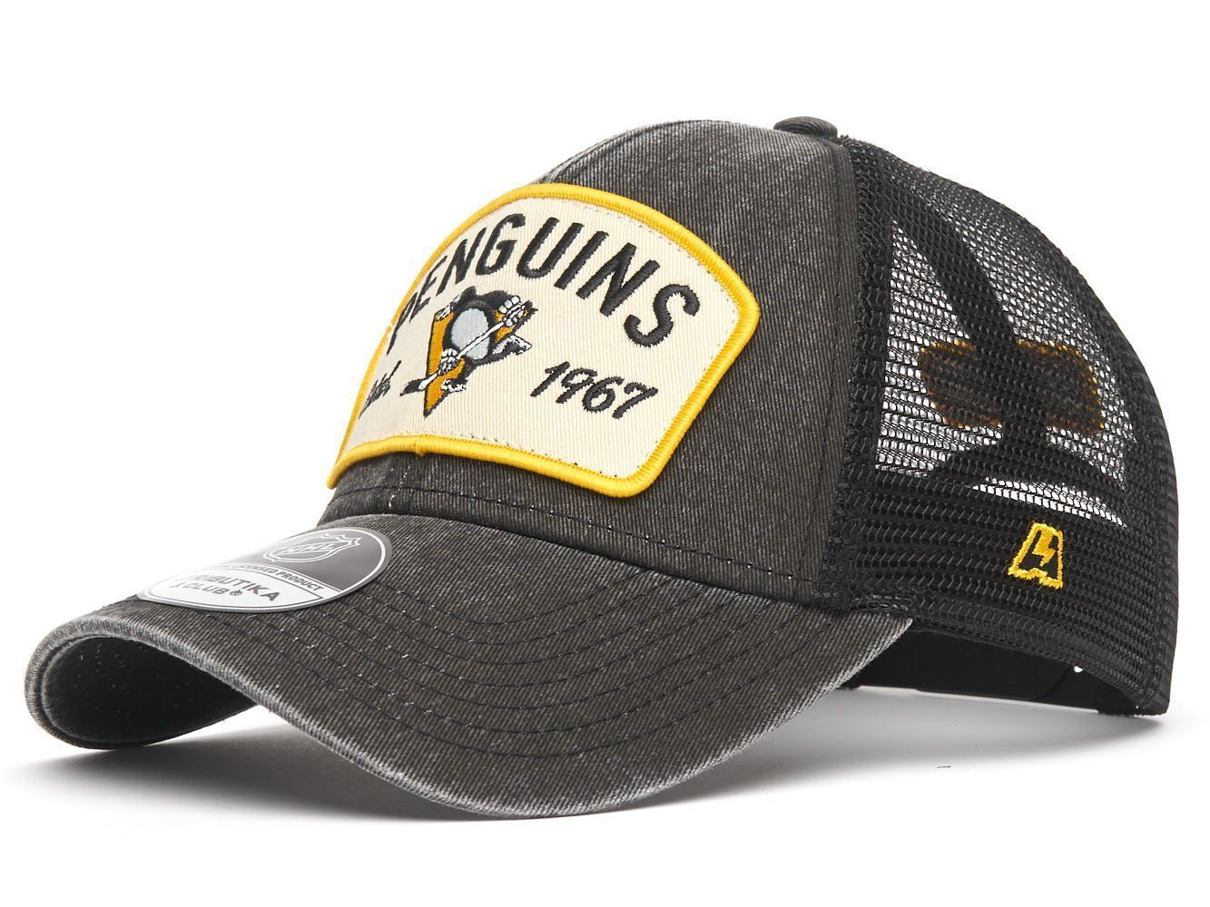 Бейсболка NHL Pittsburgh Penguins летняя винтажная 31108