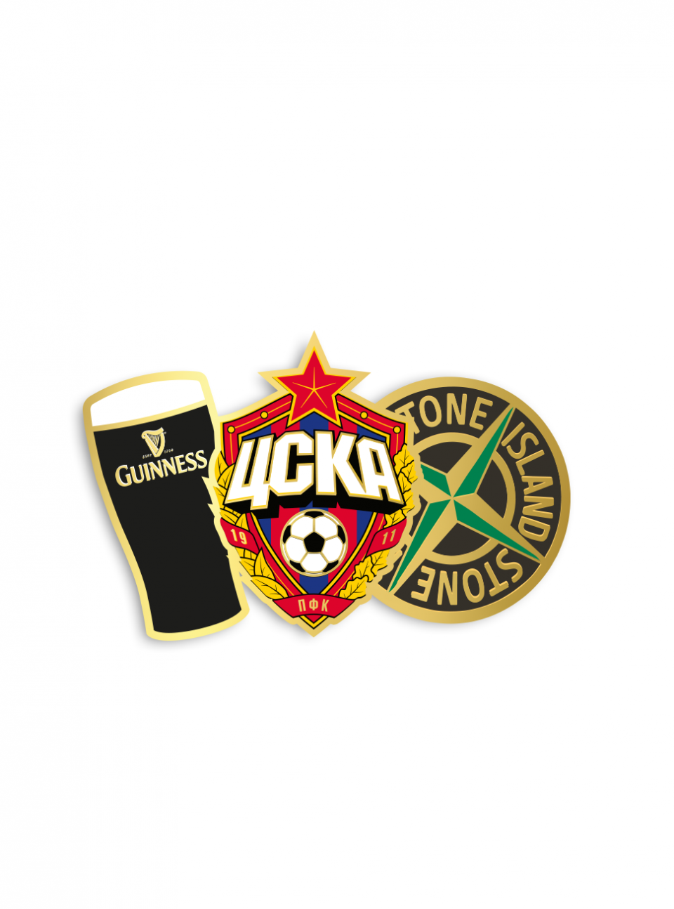 Значок ЦСКА Stone Island & Guiness